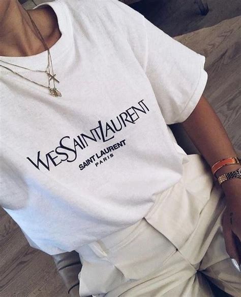 ysl classic logo t shirt|YSL t shirt price.